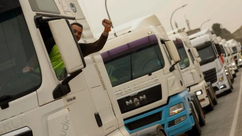 Suspensión de la huelga de transportistas - Carrier's strike suspended - EP
